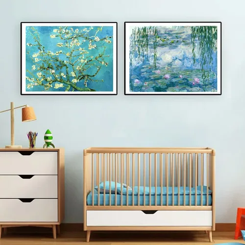 Miniatura 6 de YAYOU 2 kits de pintura de diamantes 5D, pintura de paisaje de fama mundial, pintura de diamantes por números, para decoración de pared, 12 x 16