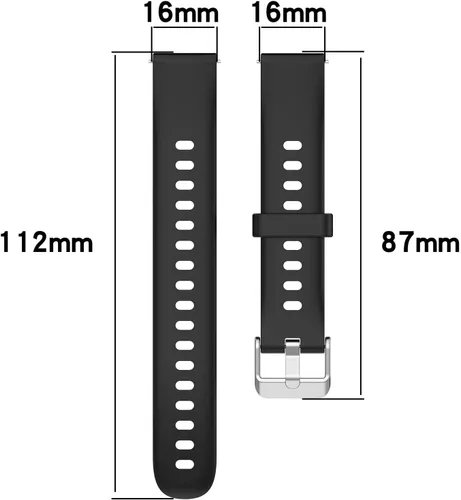 Miniatura 5 de Senter Banda de liberación rápida de silicona suave de 0.630 in para Huawei Watch Fit Mini Smart Watch Púrpura