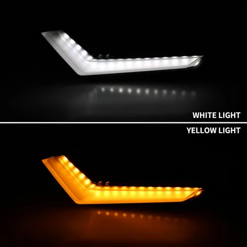Miniatura 2 de SAUTVS Luces LED intermitentes DRL con luz blanca amarilla para Can Am Defender & Defender Max 2020+ / Commander & Commander Max 2021+ accesorios