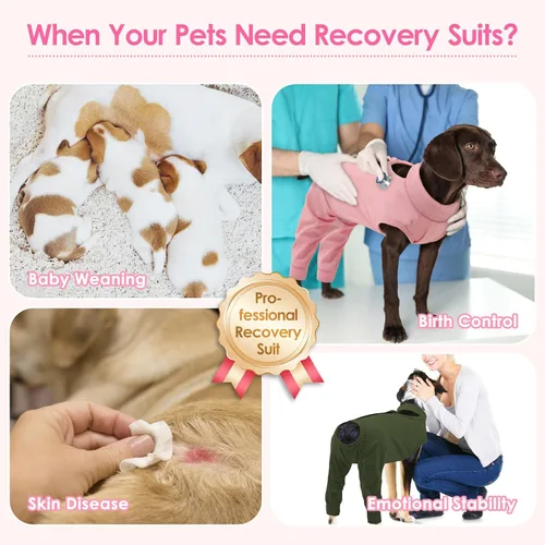 Miniatura 5 de KOESON Traje de recuperación para perros, pierna trasera, manga de recuperación para perros machos hembras, manga de pierna de mascota para dejar