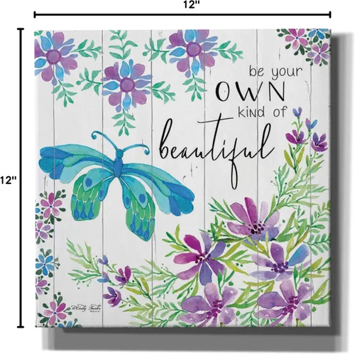 Miniatura 3 de Epic Graffiti "Be Your Own Kind of Beautiful" de Cindy Jacobs, arte de pared en lienzo, 12 x 12 pulgadas
