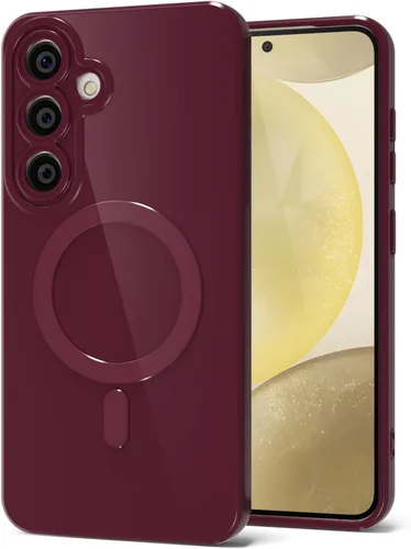 Miniatura 121 de Svanove para Samsung Galaxy S22 Funda de teléfono de silicona magnética, compatible con Magsafe, linda para mujeres, brillante color brillante, gel