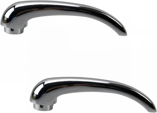 Miniatura 64 de TRQ Juego de 2 manijas de puerta interior trasera cromada y cachemira para Chevy GMC
