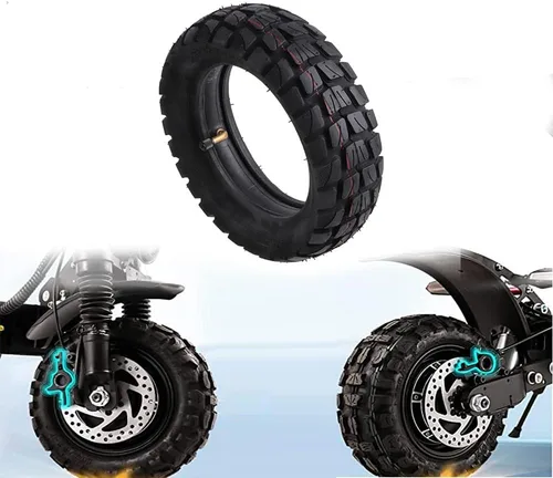 Miniatura 6 de Neumáticos de 10 pulgadas para patinete todo terreno y bicicleta de cross 255 X 80, todo terreno de 10 X 3.0 pulgadas con neumático