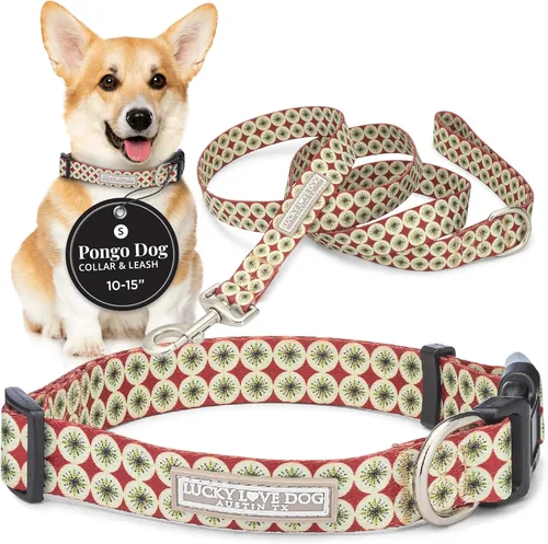 Miniatura 87 de Lucky Love Dog - Collar de perro ajustable con hebilla de fácil clic para los grandes, duradero y cómodo para perros machos y hembras, collar