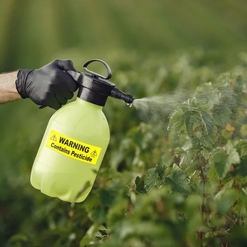 Miniatura 8 de Pegatina de pesticida – Señalización de advertencia de insecticida para bomba y rociadores de jardín: resistente a la intemperie y a