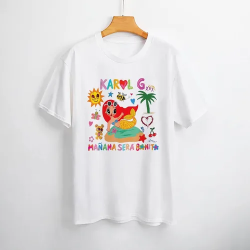 Miniatura 3 de Karols G Shirt Mananas seras Bonitos Camiseta para Mujer