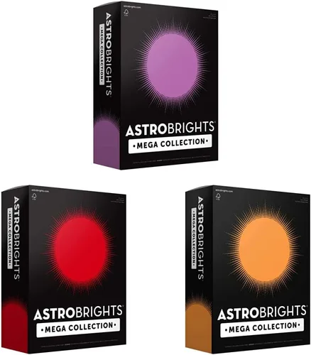 Astrobrights Mega Collection, cartulina de colores y Astrobrights Mega Collection, cartulina de colores y Astrobrights Mega Collection, cartulina de