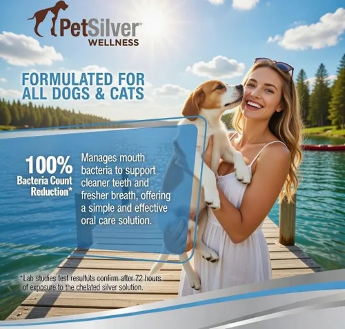 Miniatura 4 de PetSilver Spray de dientes y encías, plata quelatada, ambientador natural para el aliento de perro, limpieza dental para gatos y perros sin
