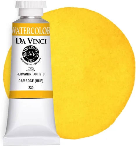 Miniatura 34 de DA VINCI PAINTS Pintura de acuarela para artista profesional, Gamboge (tono), 0.5 fl oz