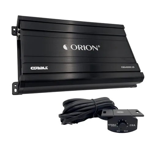Orion Cobalt CBA4500.1D Amplificador monobloque de 1 canal clase D para subwoofer de coche, 4500W, estable de 1/2/4 ohmios, paso bajo ajustable y