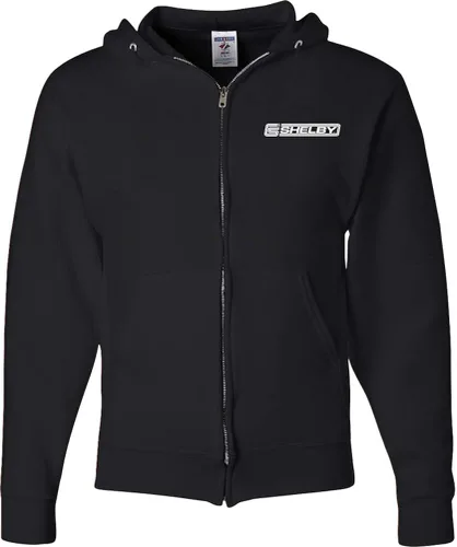 Miniatura 2 de Ford Mustang - Sudadera con capucha con cremallera completa, color rojo Shelby GT500