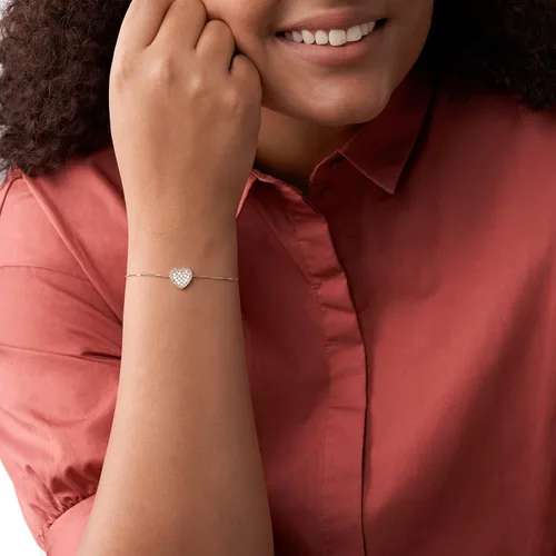 Miniatura 4 de Fossil - Pulsera de acero inoxidable para mujer color oro rosa
