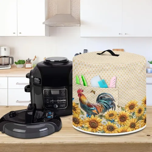 Miniatura 3 de Cozeyat Cubierta para olla a presión de gallo, antiestática para olla a presión eléctrica de 3 cuartos de galón, cubierta para electrodomésticos
