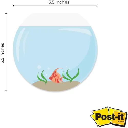 Miniatura 3 de Juego de 3 bloc de notas adhesivas redondas y planas con parte superior tropical, notas adhesivas coloridas de 3.5 pulgadas, 50 hojas por bloc
