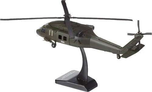 Miniatura 2 de Sky Pilot UH-60, negro halcón, Diecast, réplica de helicóptero a escala de 1:60