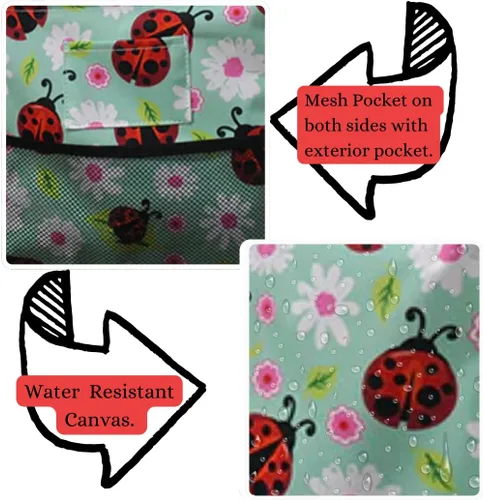 Miniatura 122 de NGIL Bolsa de comestibles reutilizable extra grande plegable de gran tamaño para comestibles, almacenamiento, picnic, playa, Estampado