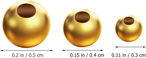 Miniatura 7 de Cuentas de latón chapadas en oro, cuentas de perlas para manualidades, perlas redondas blancas, cuentas espaciadoras sueltas, cuentas de metal