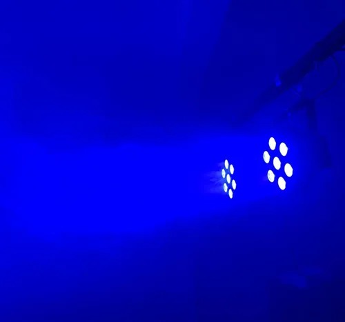 Miniatura 7 de Luces LED Par 4 Uplights de escenario 7x12W RGBW activado por sonido DMX512 Control brillante luces DJ para escenario, fiesta, club, discoteca