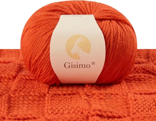 Miniatura 54 de 100% lana merino para tejer y ganchillo, hilo lujoso y suave de 6 cabos para tejer y crochet a mano, 1.76 oz/50 g, 127 yardas/116 metros