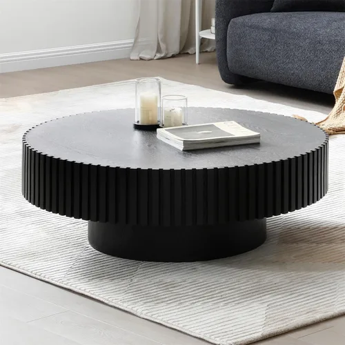 Miniatura 20 de LKTART Mesa de Centro con Tapa Elevable para Sala de Estar, Mesa de Centro Acanalada de Acento con Almacenamiento, Mesa de Té Central Rectangular