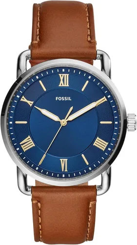 Miniatura 2 de Fossil Copeland - Reloj de cuarzo de acero inoxidable con correa de piel para hombre.