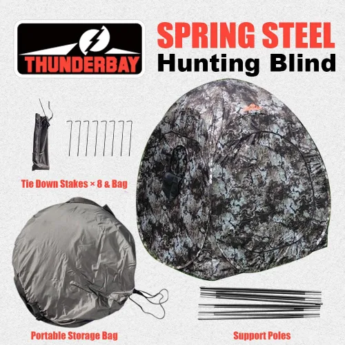 Miniatura 4 de THUNDERBAY Run & Gun Series 1-3 Pereson Pop-Up Ground Blind, Hunting Bilnd for Deer, Turkey Duck Hunting, Bow Hunting