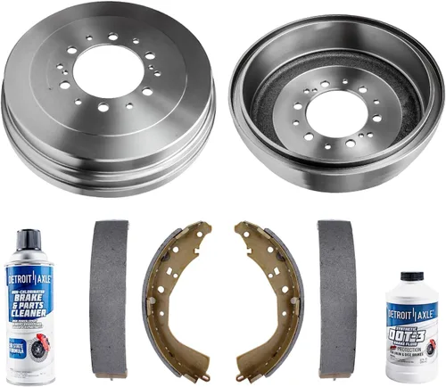 Miniatura 22 de Detroit Axle - Kit de freno delantero para Nissan Sentra 2020-2024 de 11.02 pulgadas, rotores de freno de disco perforados y ranurados, pastillas