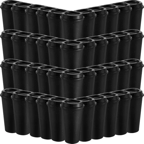 Miniatura 29 de Honeydak Paquete de 30 tazas de café reutilizables de 16 onzas con tapas, botella de agua, taza de viaje para café helado, vasos de té de plástico