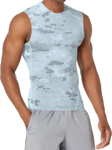 Miniatura 2 de Holure Camiseta sin mangas de compresión para hombre, paquete de 5 unidades, camiseta atlética para fisicoculturismo