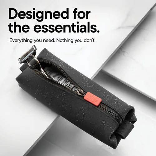 Miniatura 7 de TOOLETRIES The Koby Dopp Kit, bolsa de aseo de silicona prémium para hombres, organizador de viaje compacto resistente a fugas con cremallera