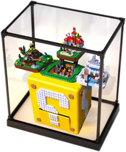 Miniatura 14 de Vitrina acrílica para Lego Super Mario 64 Question Mark Block 71395, escaparate, protege y decora modelo con almacenamiento a prueba de polvo