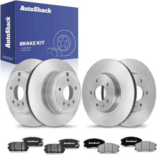 Miniatura 16 de AutoShack Kit de Rotores de Freno Delanteros y Traseros con Pastillas de Freno Cerámicas de Reemplazo para Saturn Vue, Pontiac Torrent, Suzuki XL-7