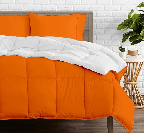 Miniatura 22 de Edredón reversible – Lujoso para todas las estaciones – 100% algodón orgánico tamaño individual XL de 68 x 92 pulgadas, 1 edredón alternativo