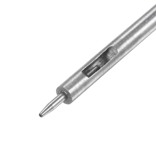 Miniatura 4 de HARFINGTON Perforadora de cuero de 0.039 pulgadas recta, redonda, ojal, remache a presión, fijador para cuero, artesanía, ropa, bolso, cortina