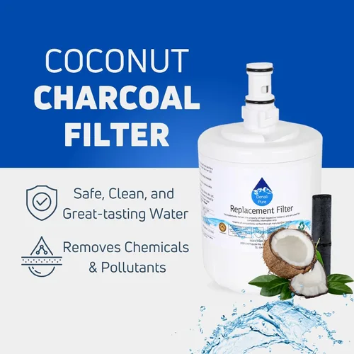 Miniatura 4 de 2-Pack – Whirlpool et2ahtxlq01 Frigorífico Filtro de agua de repuesto Cartucho de filtro de agua para nevera Whirlpool 8171413, 8171414 COMPATIBLES