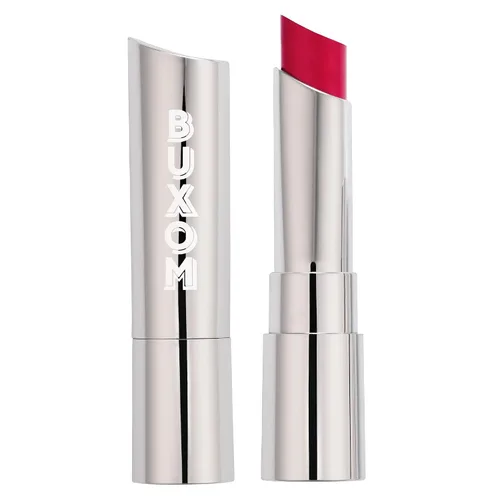 Miniatura 9 de Buxom Lápiz labial satinado completo, formulado con ácido hialurónico y cera de girasol, lápiz labial cremoso hidratante, acabado satinado, ligero