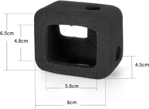 Miniatura 6 de Taisioner Windslayer - Carcasa para GO Hero 5 Hero 6 Hero 7, color negro, reducción de ruido