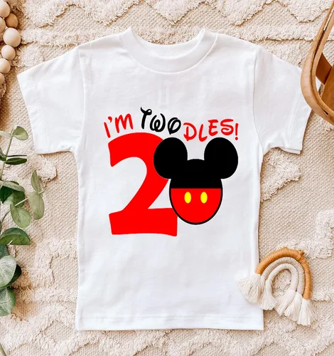 Miniatura 2 de I'm Twodles Second Birthday Shirt TWOdles Mickey Second Birthday Shirt oh Twodles Mickey Birthday Outfit Mouse Mickey 3rd 2nd Birthday Shirt I'm