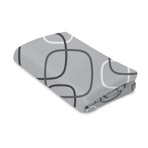 4moms Breeze - Sábanas para moisés y muebles de bebé, impermeables, lavables a máquina, suave, tela de felpa, plateada/blanco, 1 unidad (paquete de