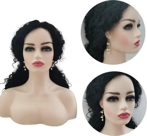Miniatura 5 de Juego de aretes colgantes hechos a mano, pulseras para mujer, aretes de onda torcida en tono plateado, aretes vintage de perlas cultivadas de lirio