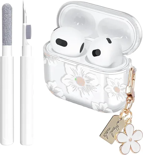 Miniatura 14 de Aircawin Funda transparente para Airpods, funda protectora a prueba de golpes para Airpod 1 y 2, accesorios de protección completa de TPU suave