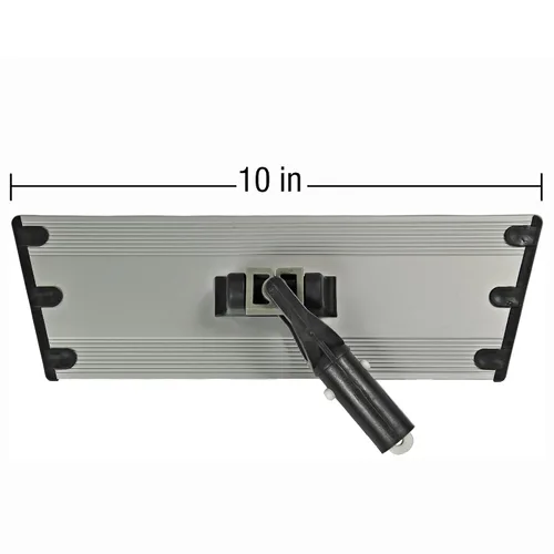 Miniatura 6 de CleanAide Marco plano para placa de fregona para almohadillas de microfibra de 10 pulgadas, aluminio de grado comercial con giro de 360°, cierre