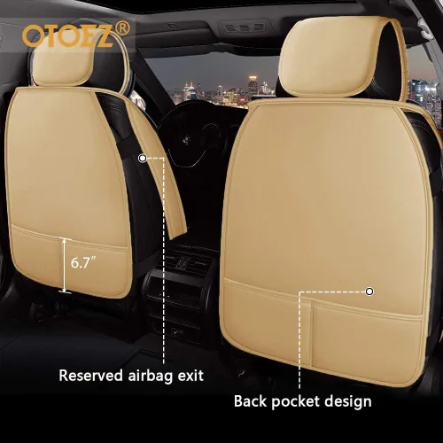 Miniatura 4 de otoez Juego completo de 5 fundas de asiento de automóvil, sedán, SUV, camión, furgonetas, protector de cojín para asiento delantero y trasero, apto