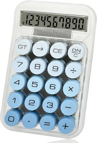 Miniatura 9 de Calculadora Linda, Calculadora de Interruptor Mecánico, Calculadoras de Escritorio 10 Dígitos, Calculadoras de Escritorio con Botones Grandes