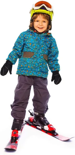 Miniatura 4 de Boao Snow Mittens Winter Ski Mittens Waterproof Warm Cotton-Lined Gloves for Kids
