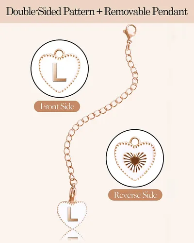 Miniatura 2 de Accesorios para Stanley Cup, con nombre de identificación y asa para vaso Stanley/Simple Moderno, Dijes de identificación inicial