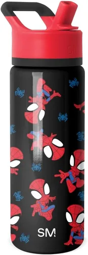 Miniatura 49 de Simple Modern - Botella de agua para niños Summit con tapa con pajilla Taza de acero inoxidable aislada de 14 onzas de Marvel Spider Man