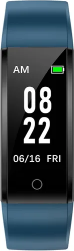 GRV - Reloj de seguimiento de acondicionamiento físico sin Bluetooth, sin aplicación, sin teléfono requerido; impermeable, reloj con podómetro, Azul