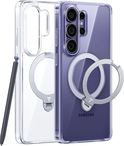 Miniatura 11 de TORRAS Soporte Magnético Giratorio de 360° para Funda Samsung Galaxy S24 Ultra, Compatible con Magsafe, Resistente a Golpes de Grado Militar Funda